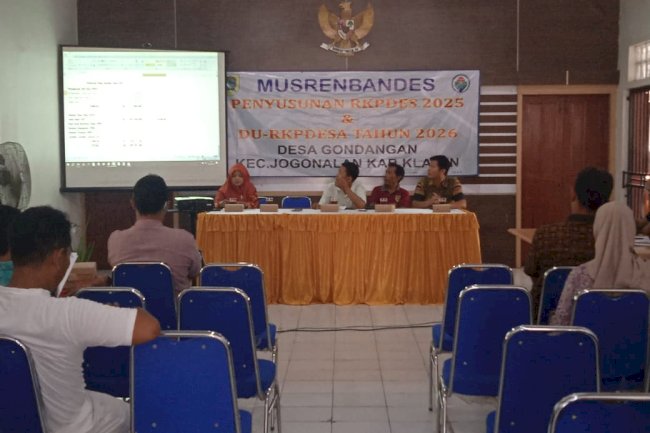 MUSRENBANGDES DESA GONDANGAN KECAMATAN JOGONALAN KABUPATEN KLATEN