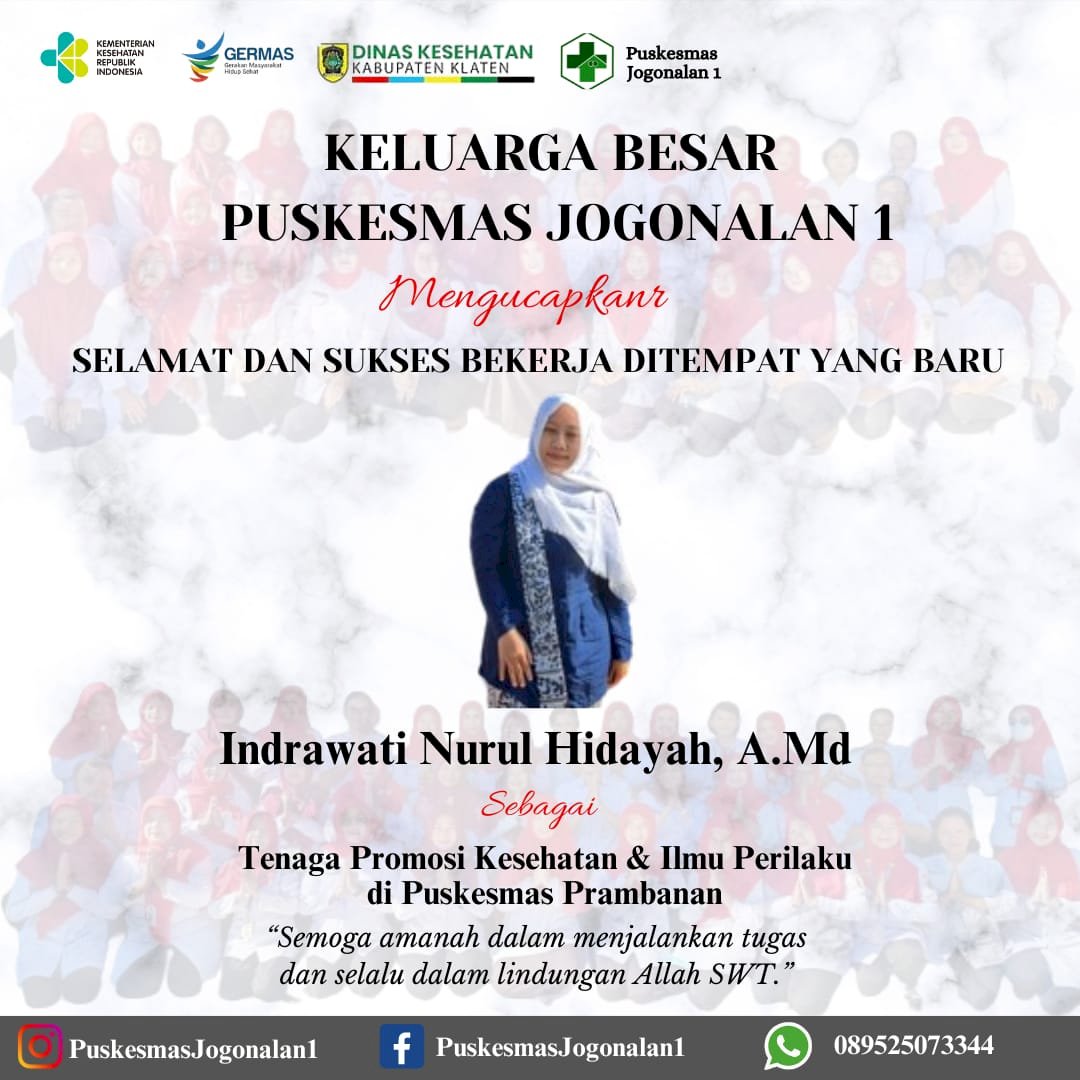 SELAMAT DAN SUKSES DI TEMPAT BARU