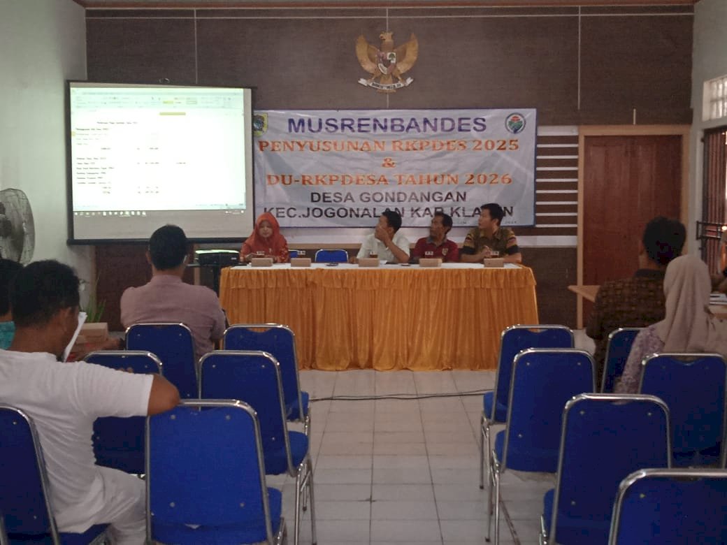 MUSRENBANGDES DESA GONDANGAN KECAMATAN JOGONALAN KABUPATEN KLATEN