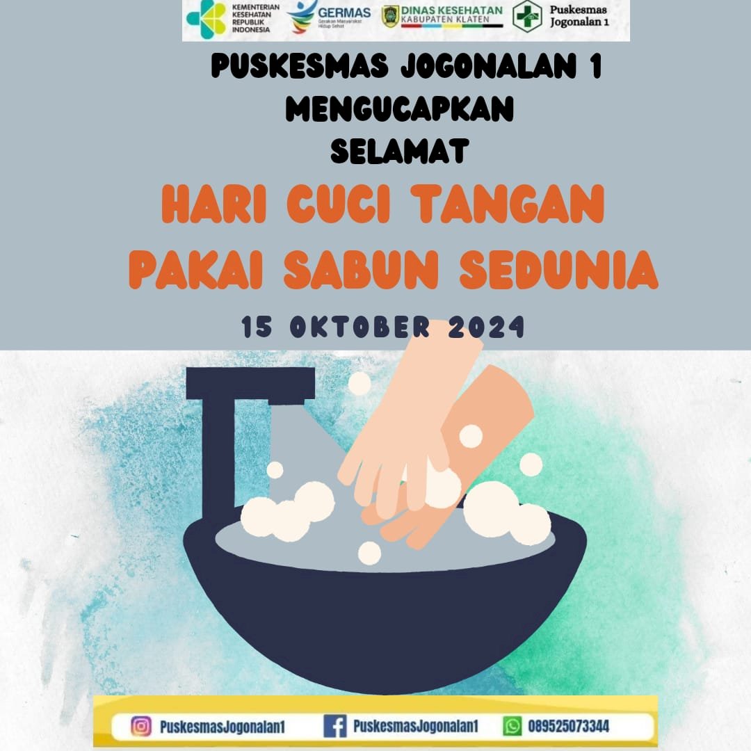 MEMPERINGATI HARI CUCI TANGAN PAKAI SABUN (CTPS) SEDUNIA 15 OKTOBER 2024