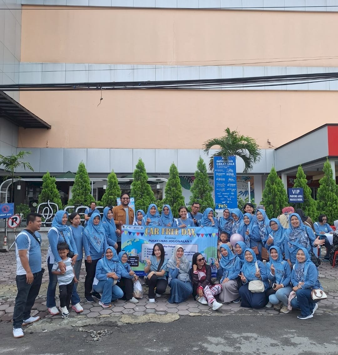 KEGIATAN CAR FREE DAY (CFD) PUSKESMAS JOGONALAN 1 , TANGGAL 04  JANUARI 2026 DI DEPAN KLATOS MATAHARI KLATEN