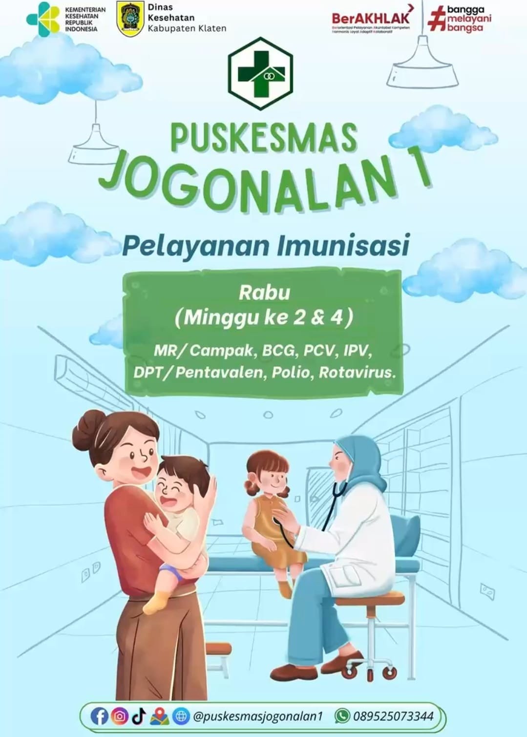 PELAYANAN IMUNISASI PUSKSMAS JOGONALAN 1 TAHUN 2026